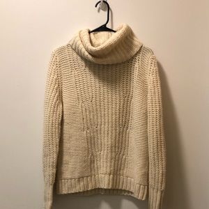 BANANA REPUBLIC Cream Cowl Neck Sweater